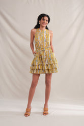 VALERY Dress in Yellow Jalapa