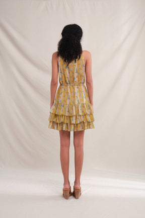 VALERY Dress in Yellow Jalapa