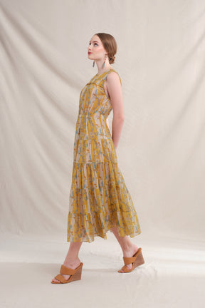 LISA Dress in Yellow Jalapa