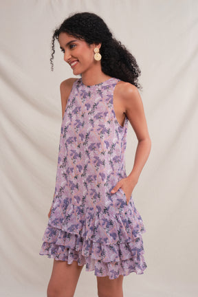 VALERY Dress in Lavender Ashar