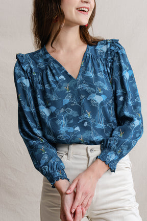 BECCA Top in Blue Mangrove