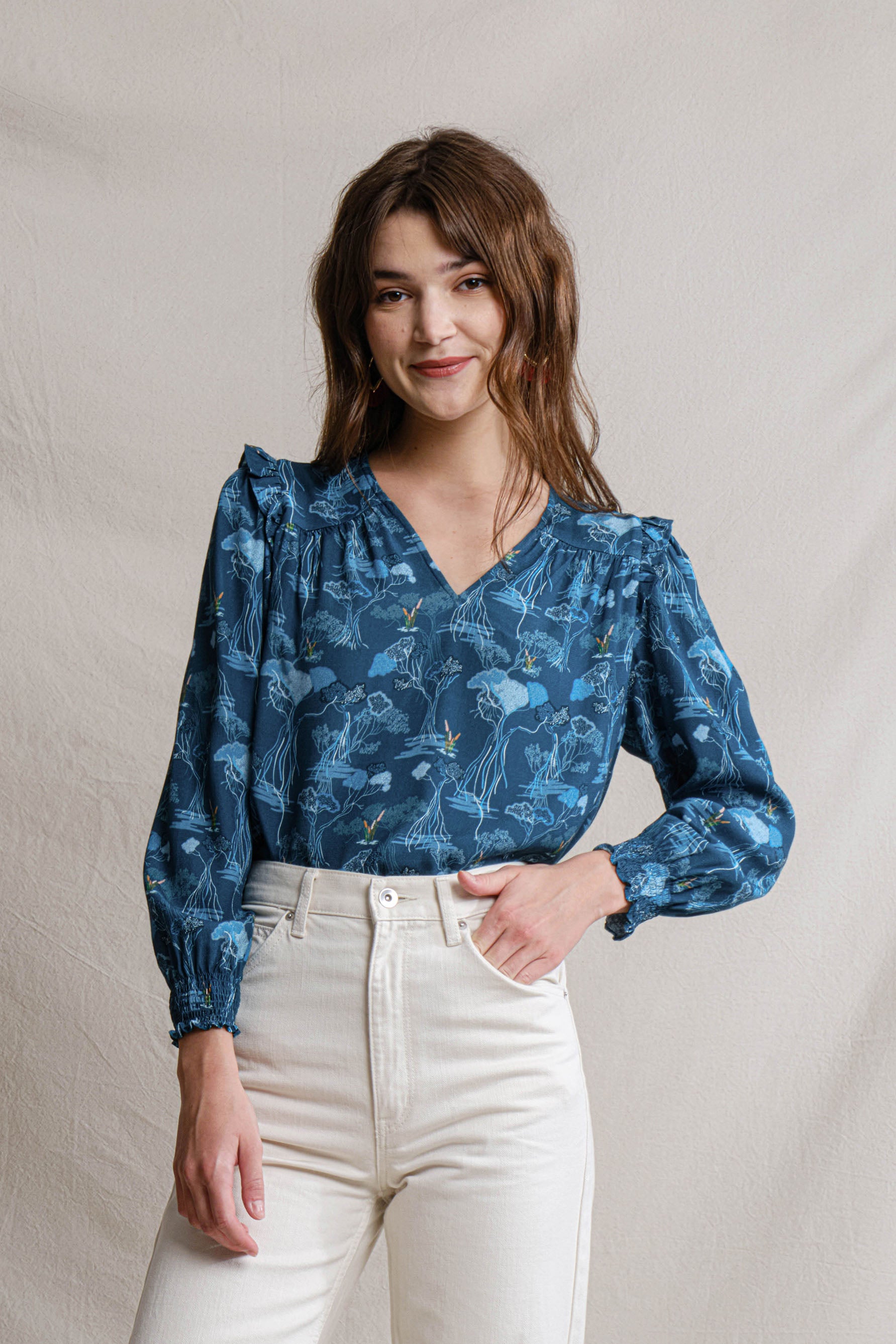 BECCA Top in Blue Mangrove