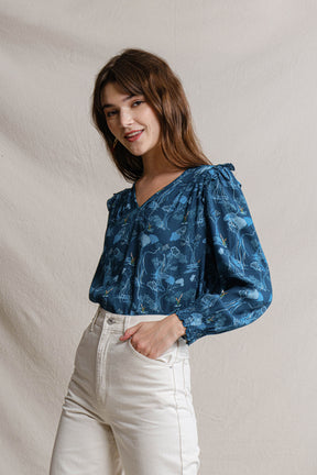 BECCA Top in Blue Mangrove