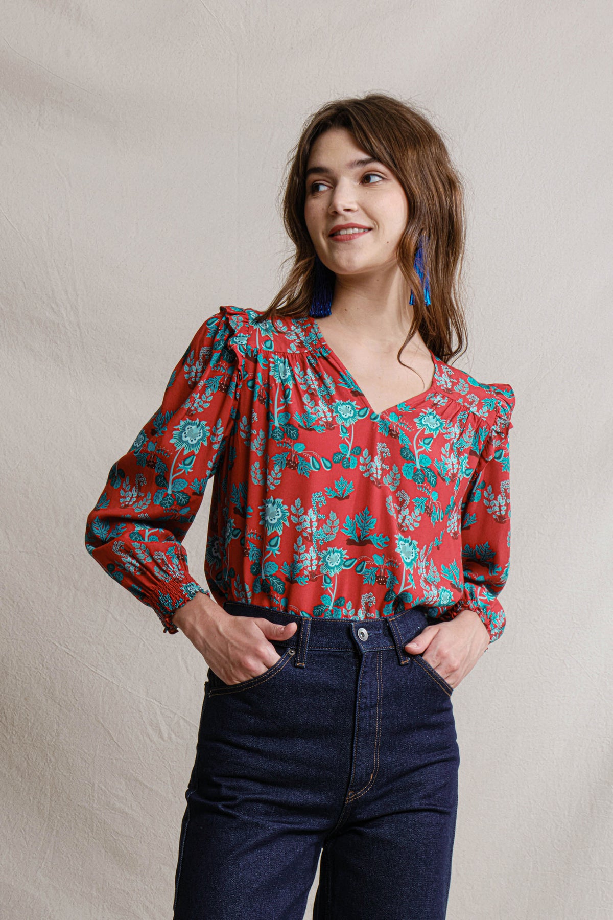 BECCA Top in Red Pepaya