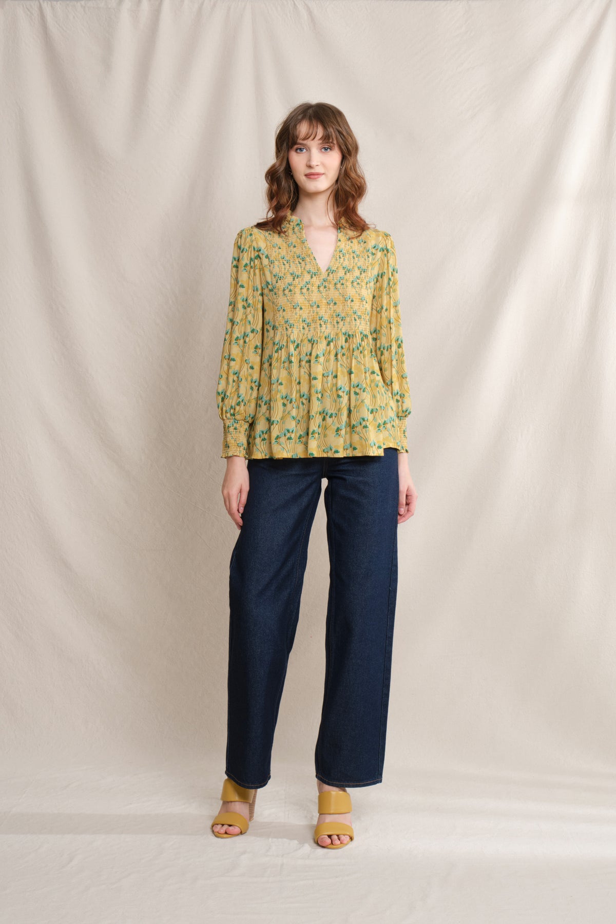 BILA Top in Yellow Cassia