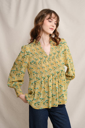 BILA Top in Yellow Cassia