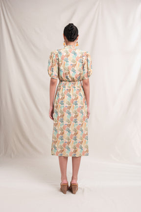 BRIE Dress in Beige Coral