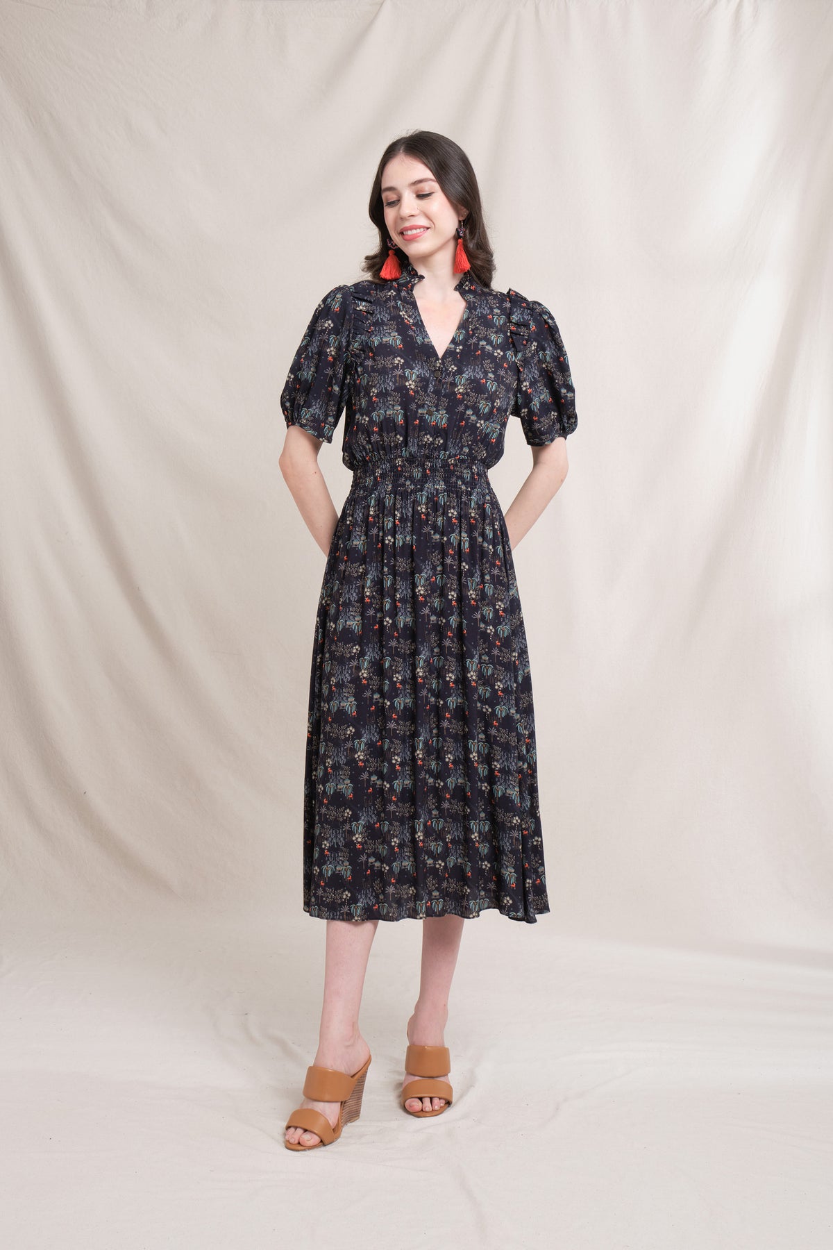 BRIE Dress in Black Bale