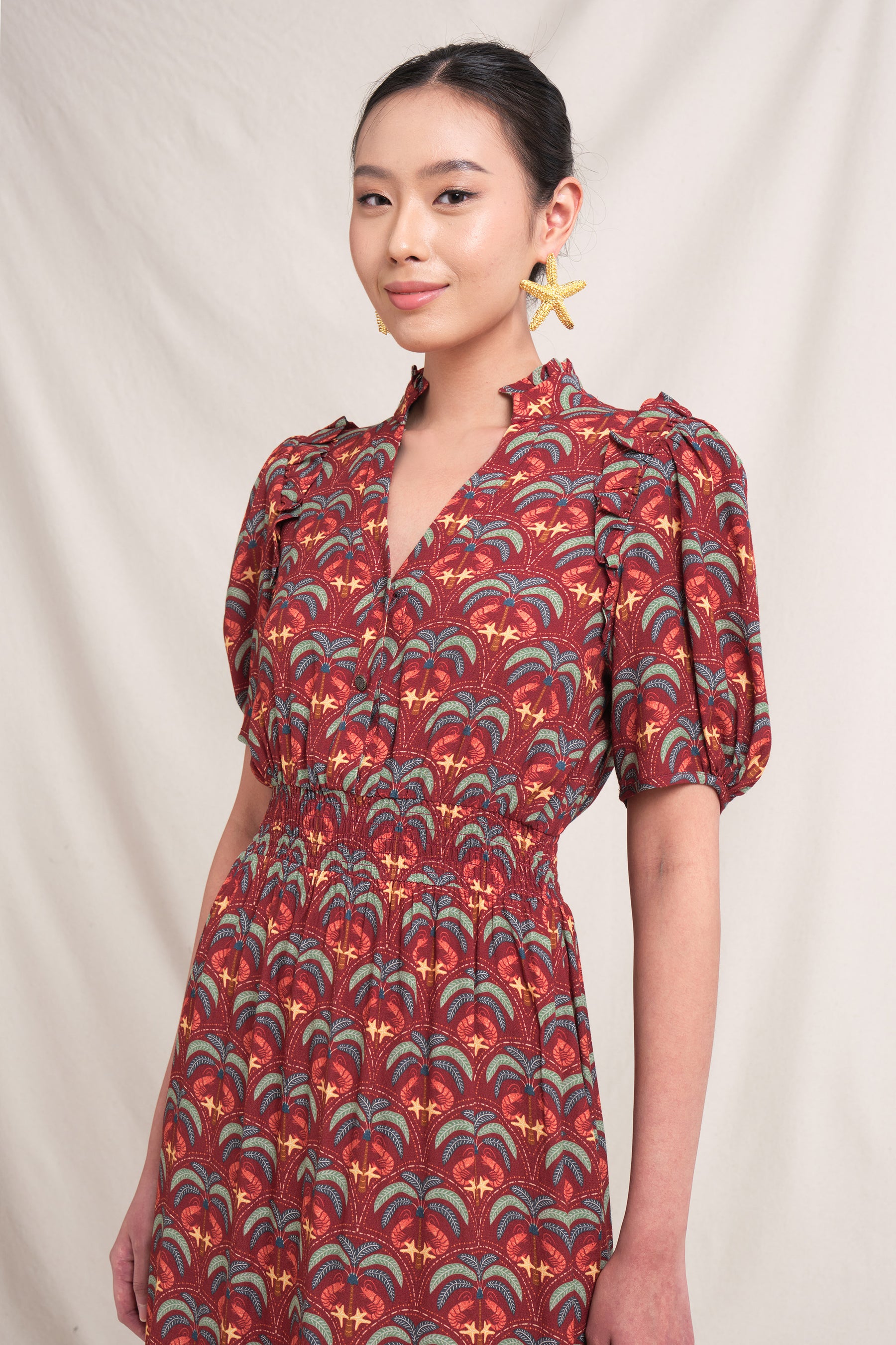 BRIE Dress in Red Tatiala