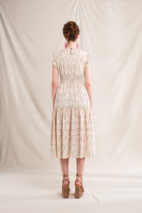 BULAN Dress in Beige Lada