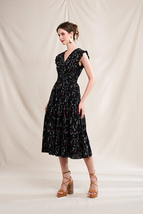 BULAN Dress in Black Lada