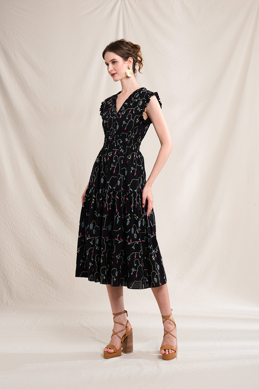 BULAN Dress in Black Lada