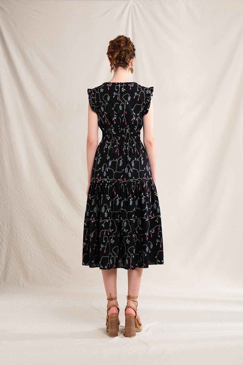 BULAN Dress in Black Lada