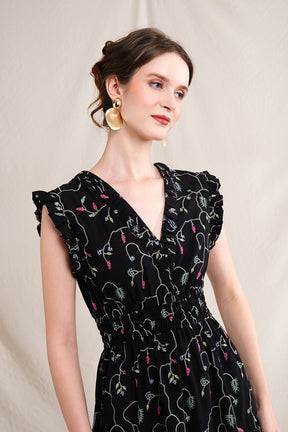 BULAN Dress in Black Lada