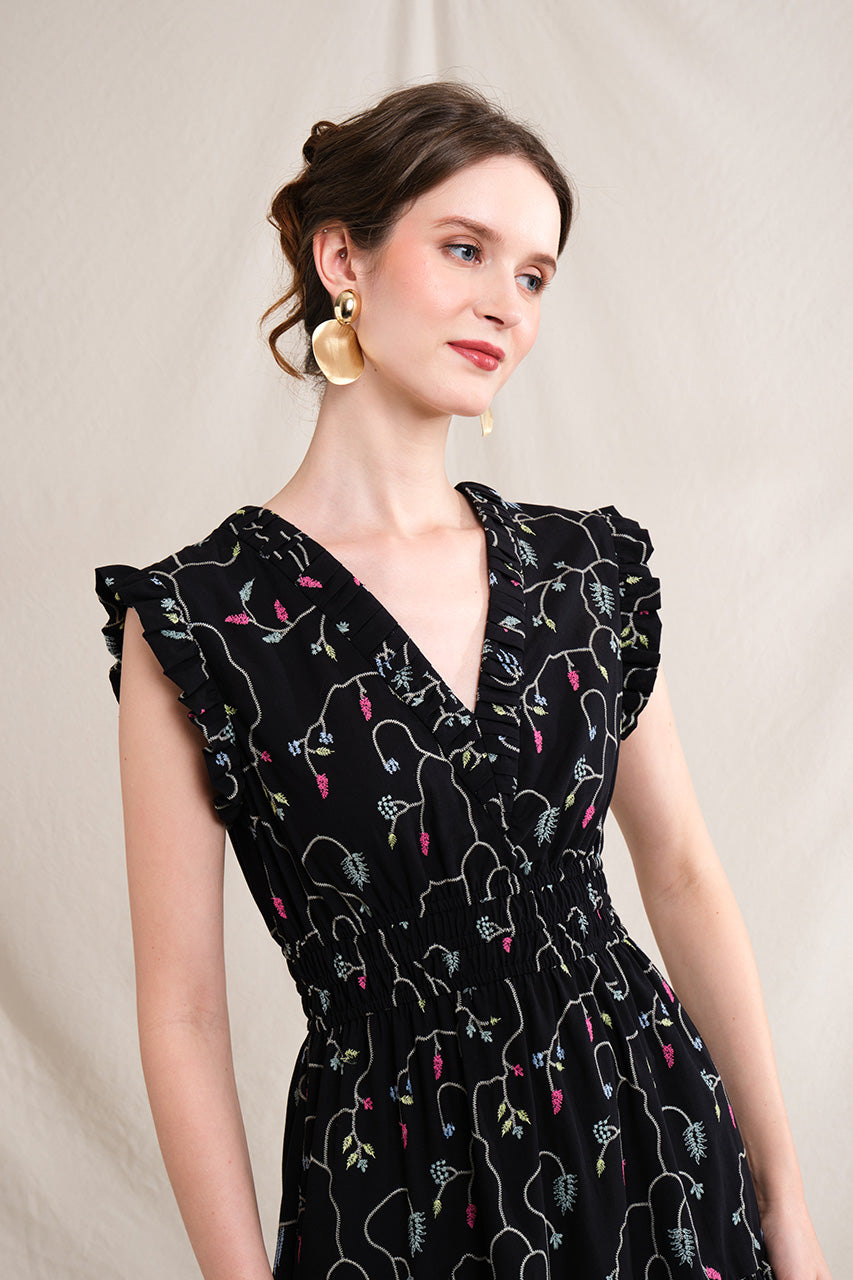 BULAN Dress in Black Lada