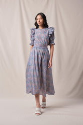 BUNDLING: Carlin Top in Purple Segara and Blake Skirt in Purple Segara