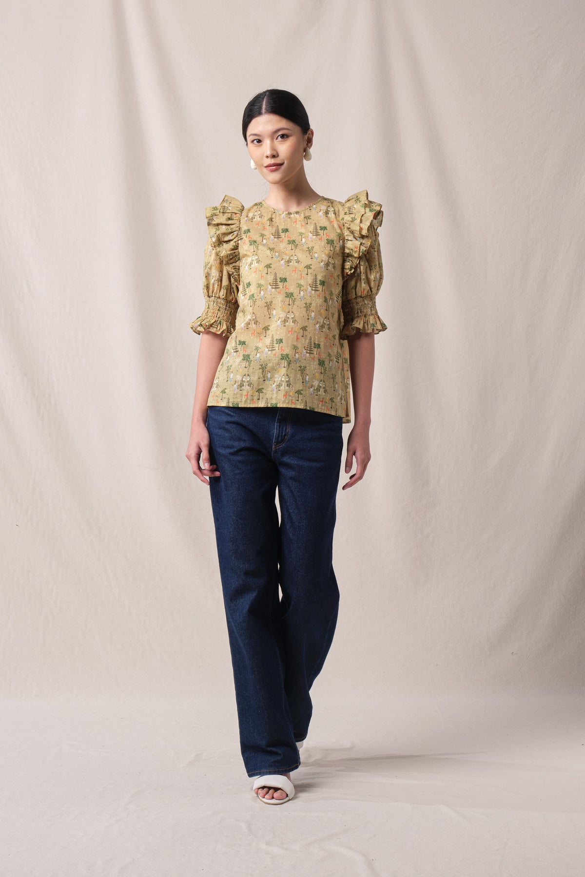 CARLIN Top in Beige Pura