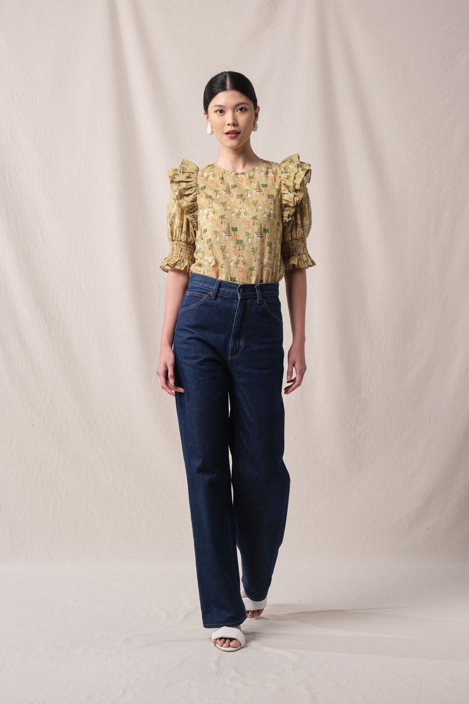 CARLIN Top in Beige Pura