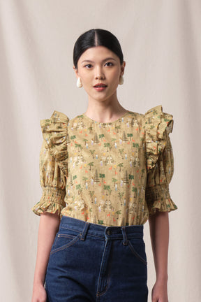 CARLIN Top in Beige Pura