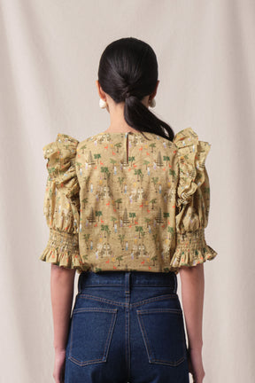 CARLIN Top in Beige Pura