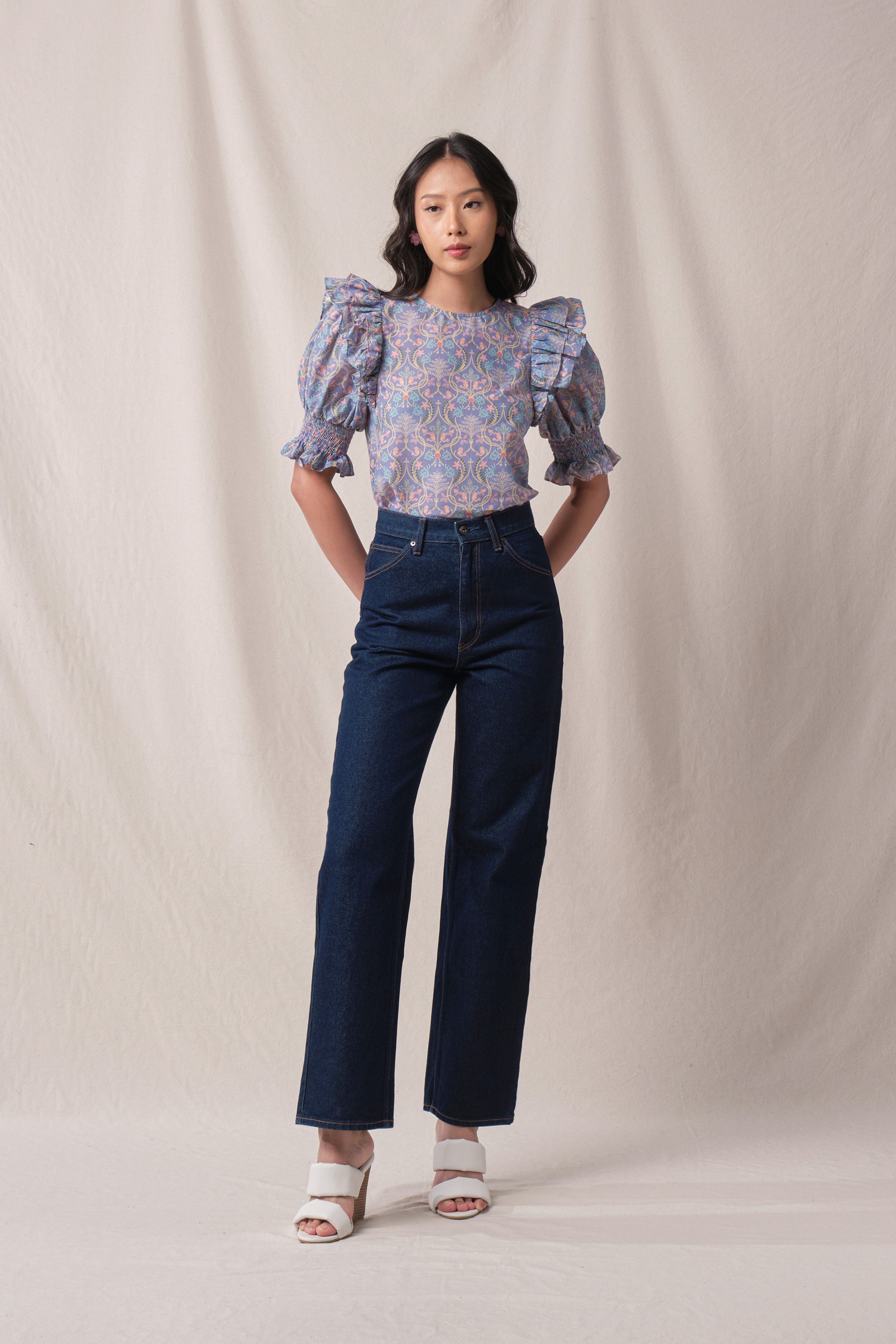 CARLIN Top in Purple Segara