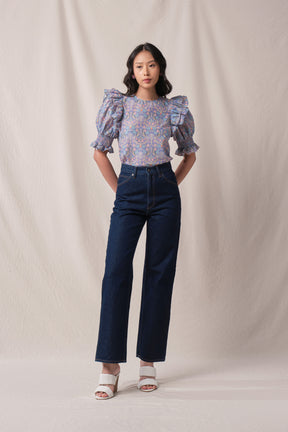 CARLIN Top in Purple Segara