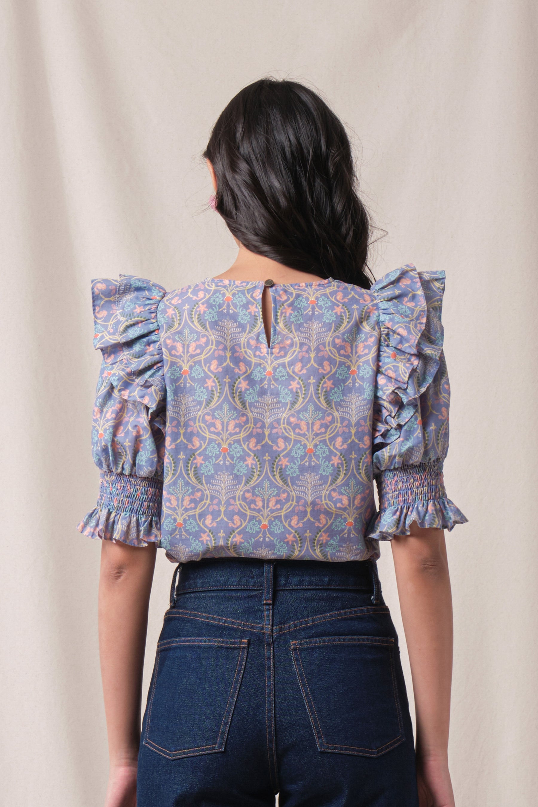 CARLIN Top in Purple Segara