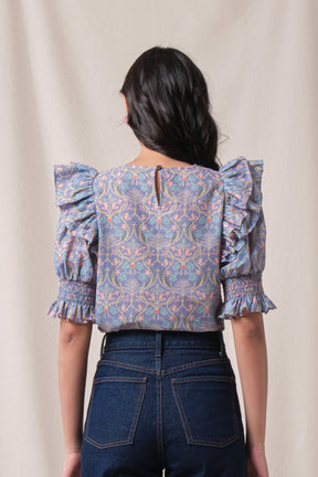 CARLIN Top in Purple Segara