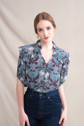 CAROL Top in Gray Delima