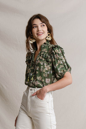 CAROL Top in Green Pepaya