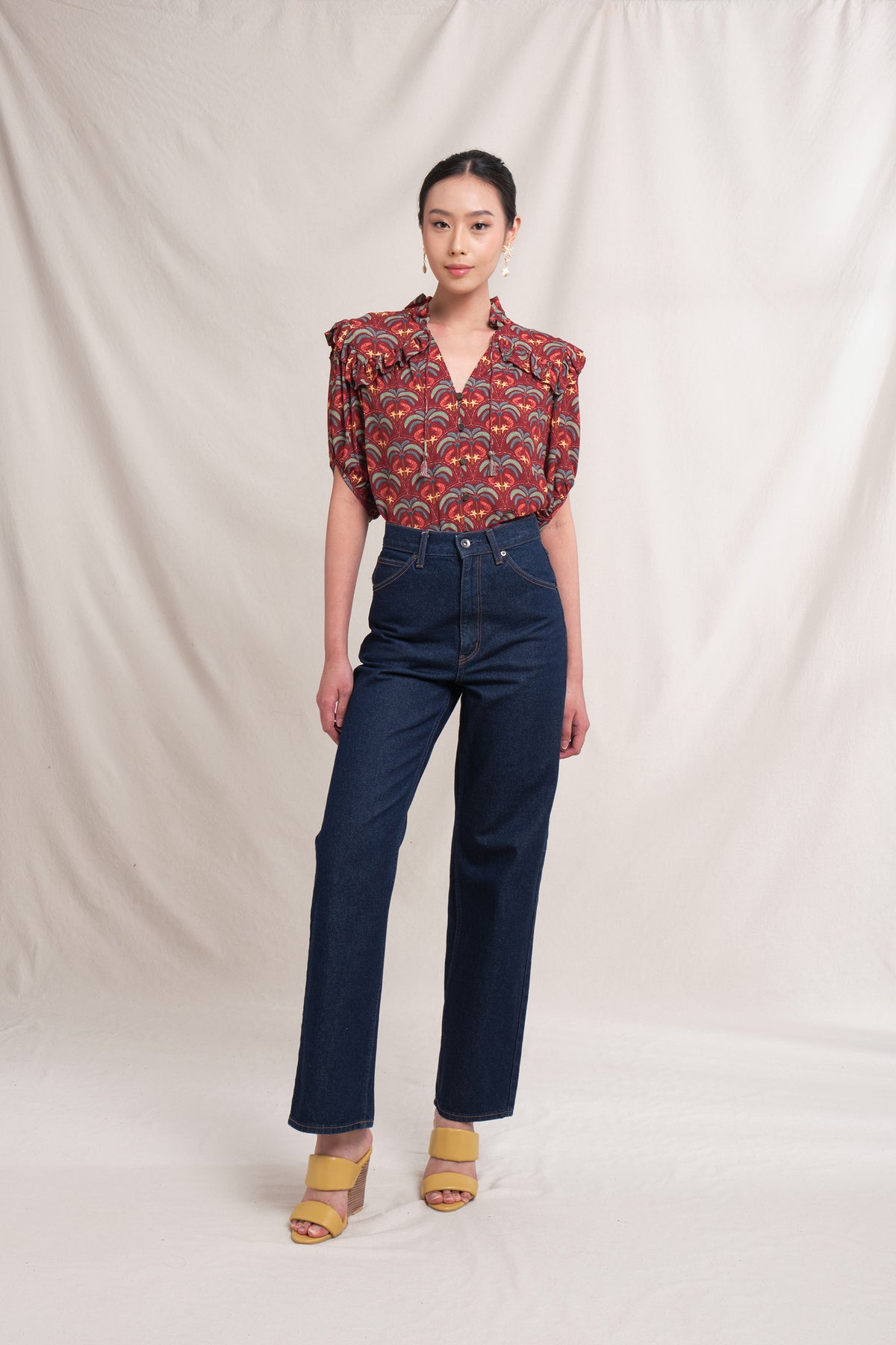 CAROL Top in Red Tatiala