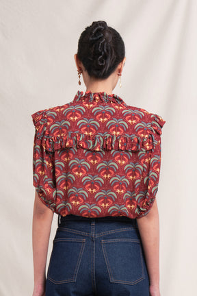 CAROL Top in Red Tatiala