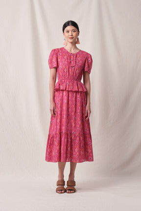 CARYS Dress in Fuschia Penyu