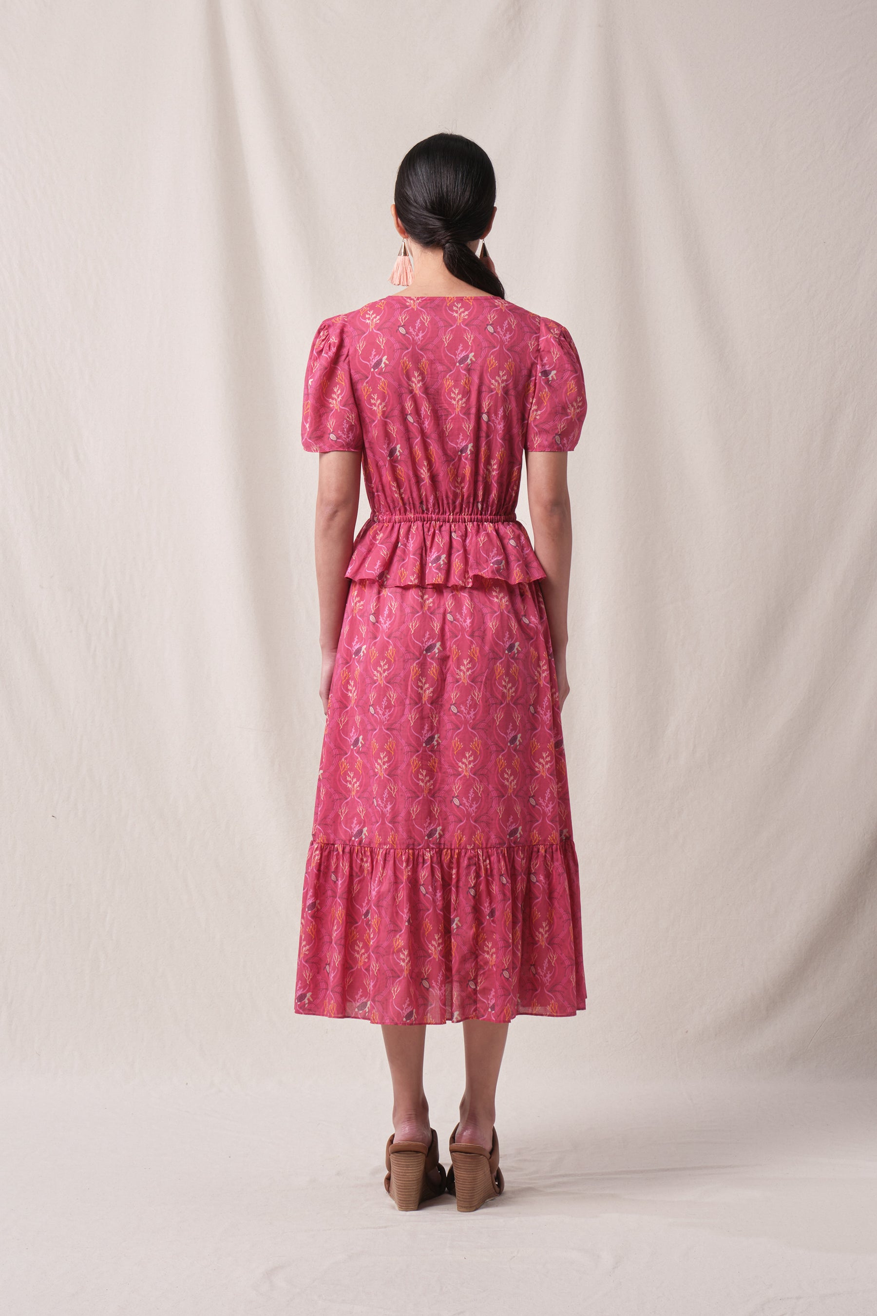 CARYS Dress in Fuschia Penyu