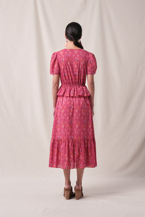 CARYS Dress in Fuschia Penyu