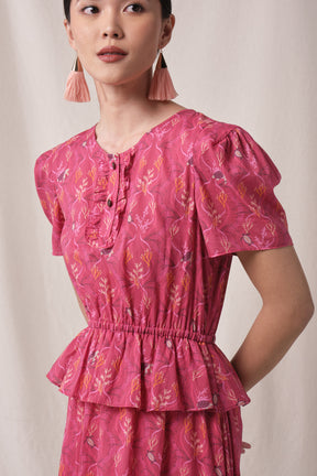 CARYS Dress in Fuschia Penyu