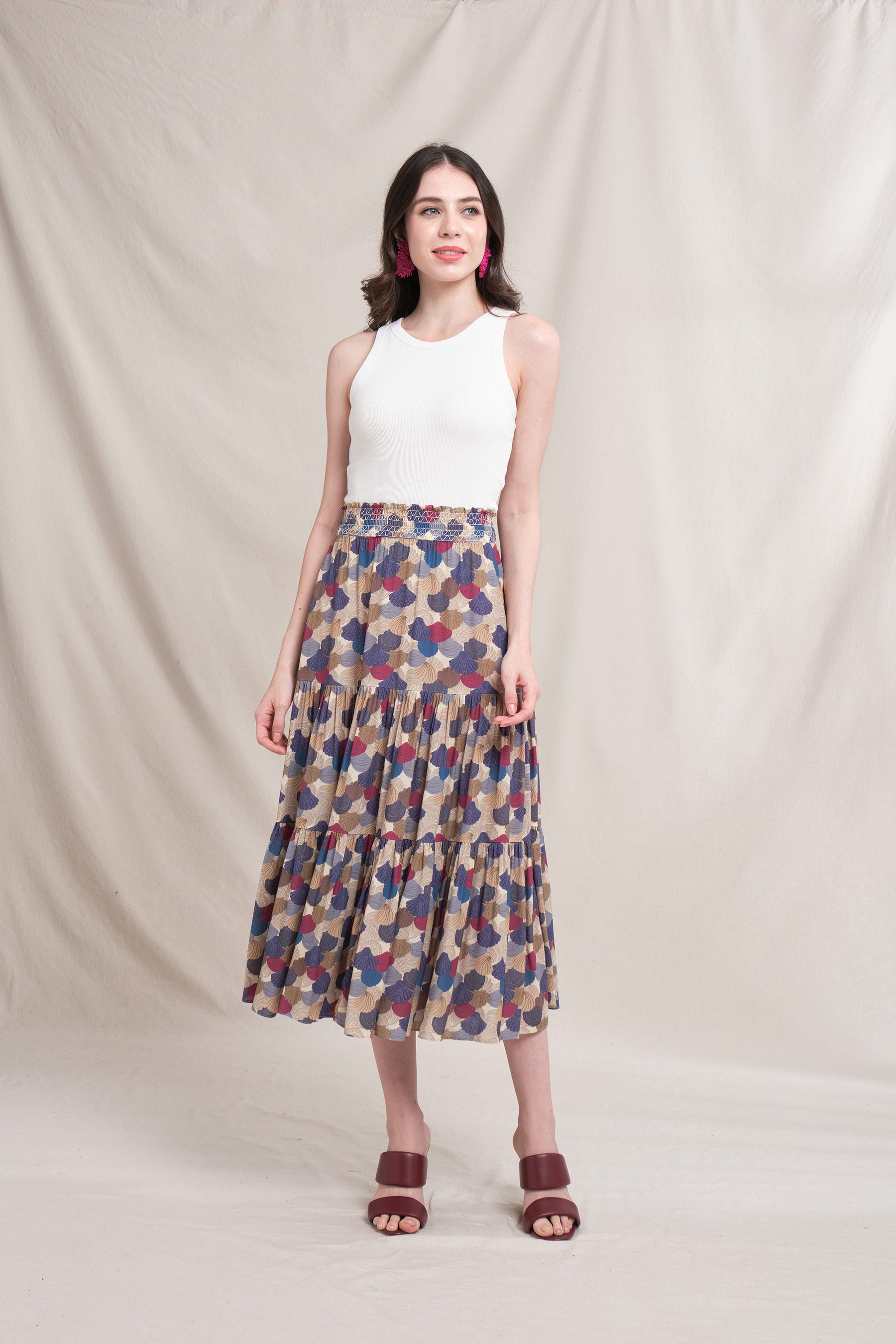 CHITA Skirt in Beige Kepah