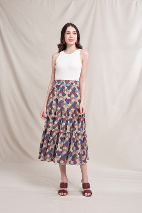 CHITA Skirt in Beige Kepah