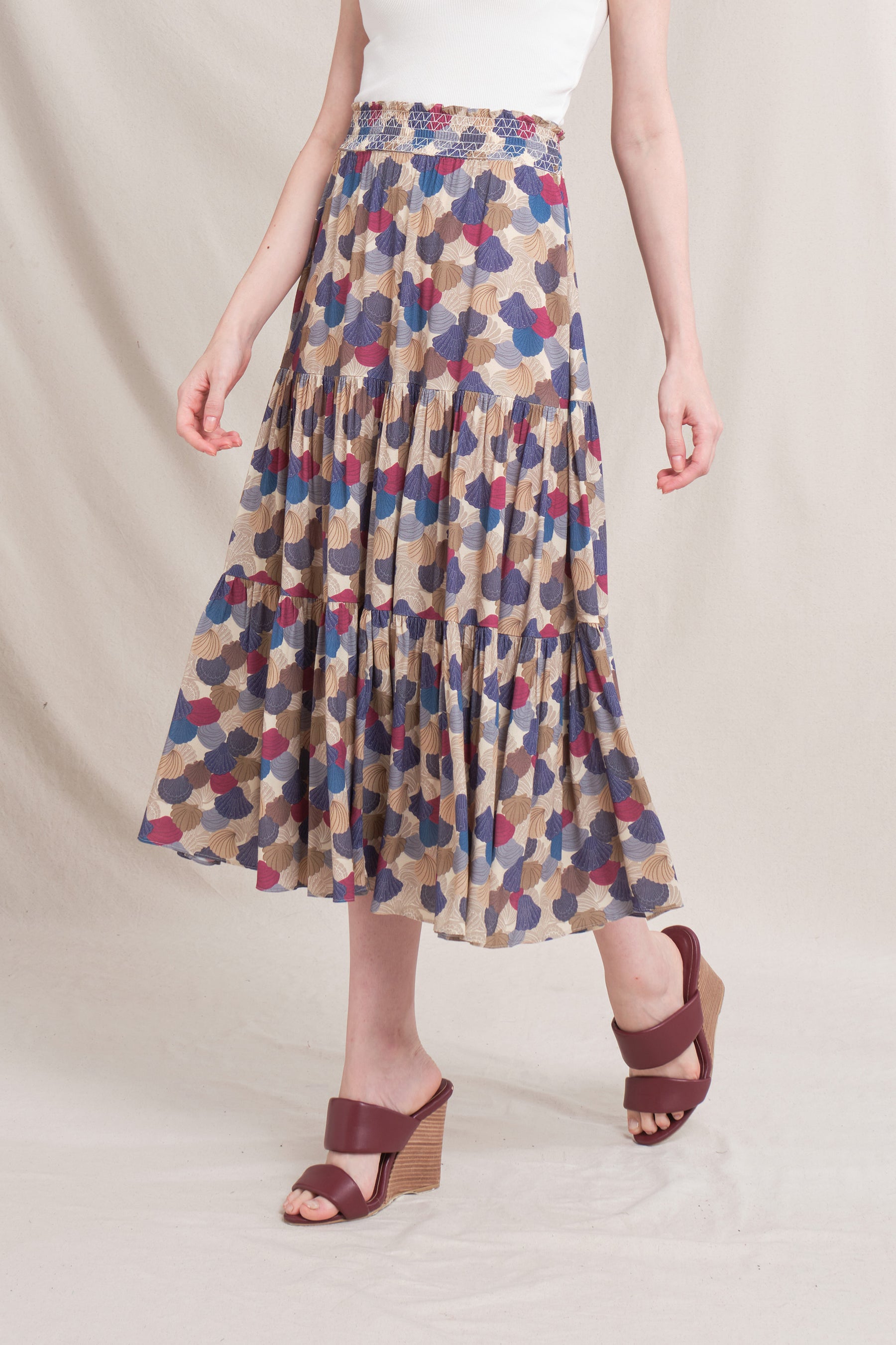 CHITA Skirt in Beige Kepah