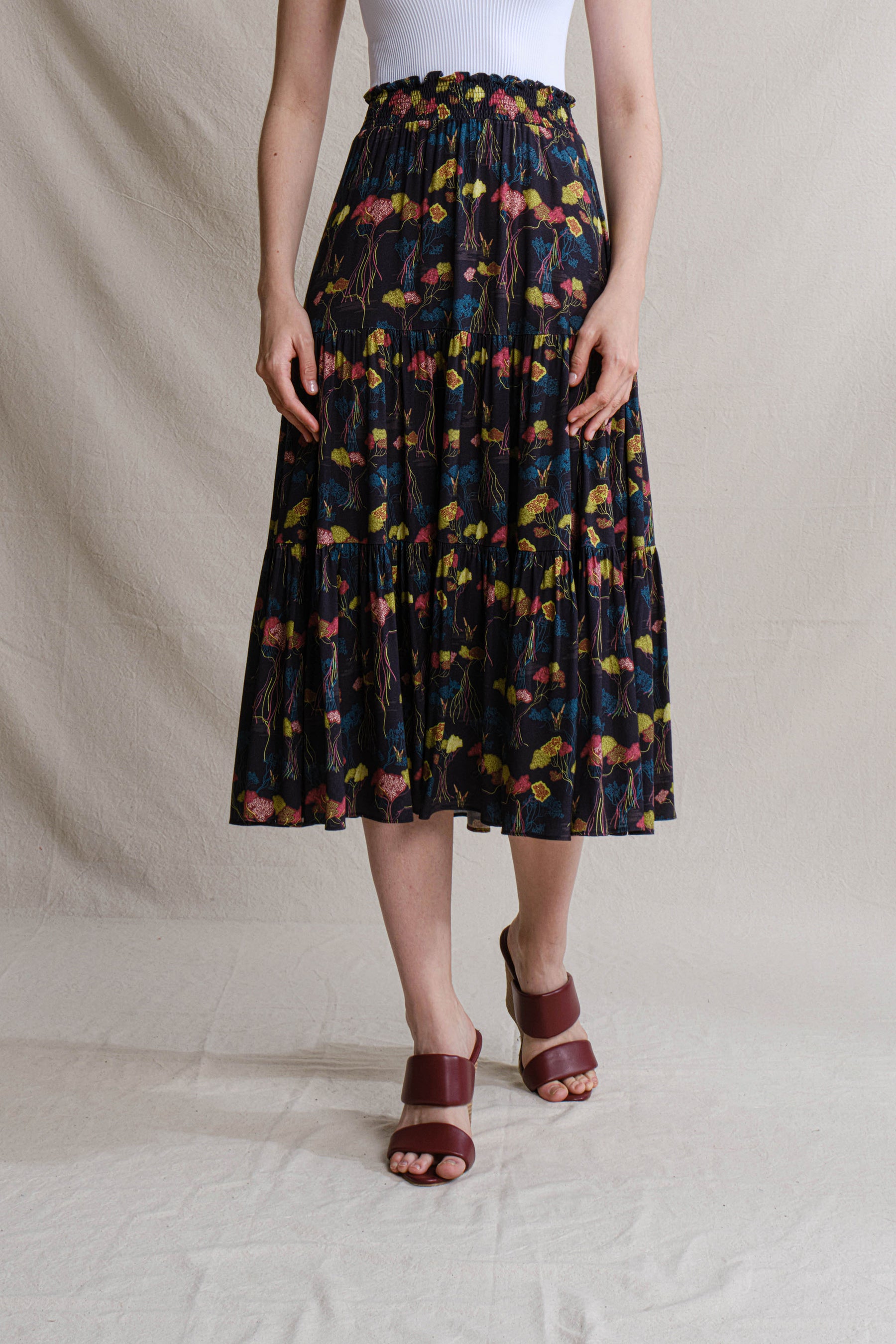 CHITA Skirt in Black Mangrove