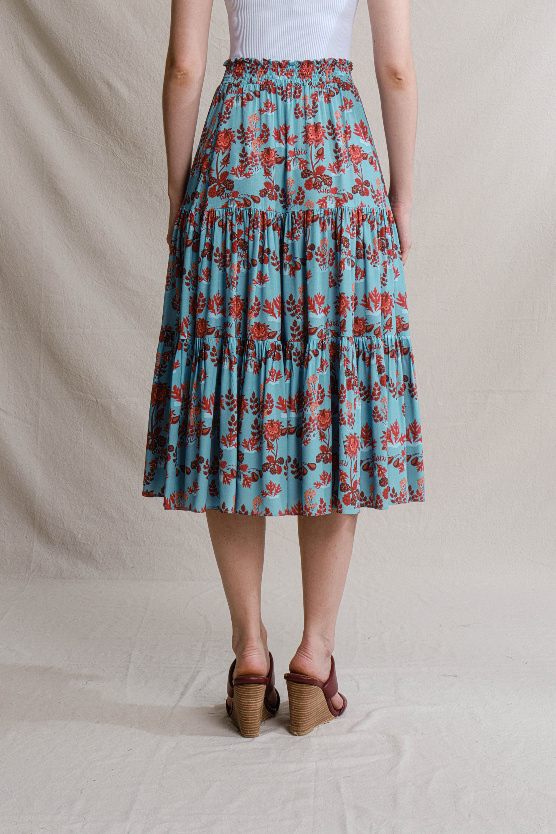 CHITA Skirt in Blue Pepaya