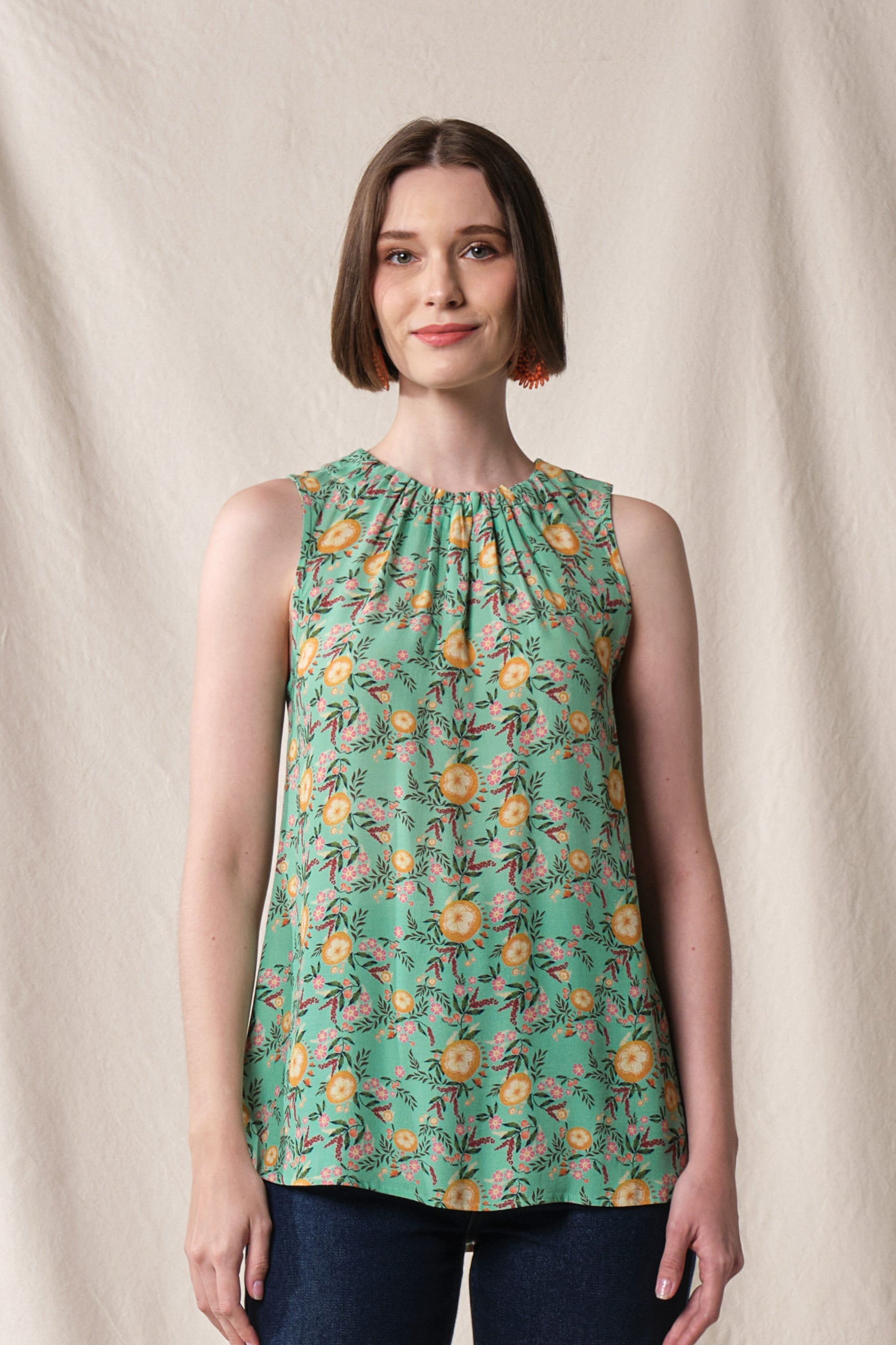 CLAIRE Top in Mint Carica