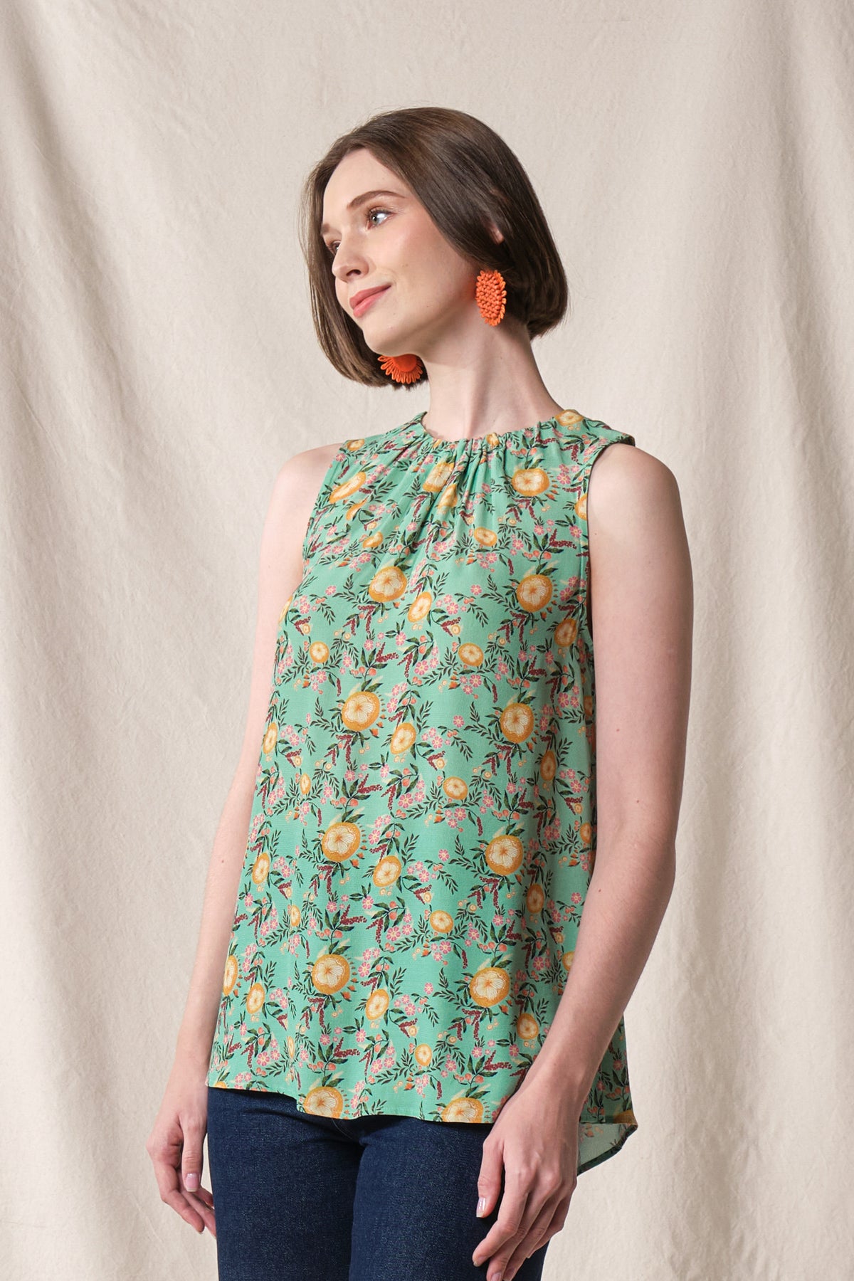 CLAIRE Top in Mint Carica