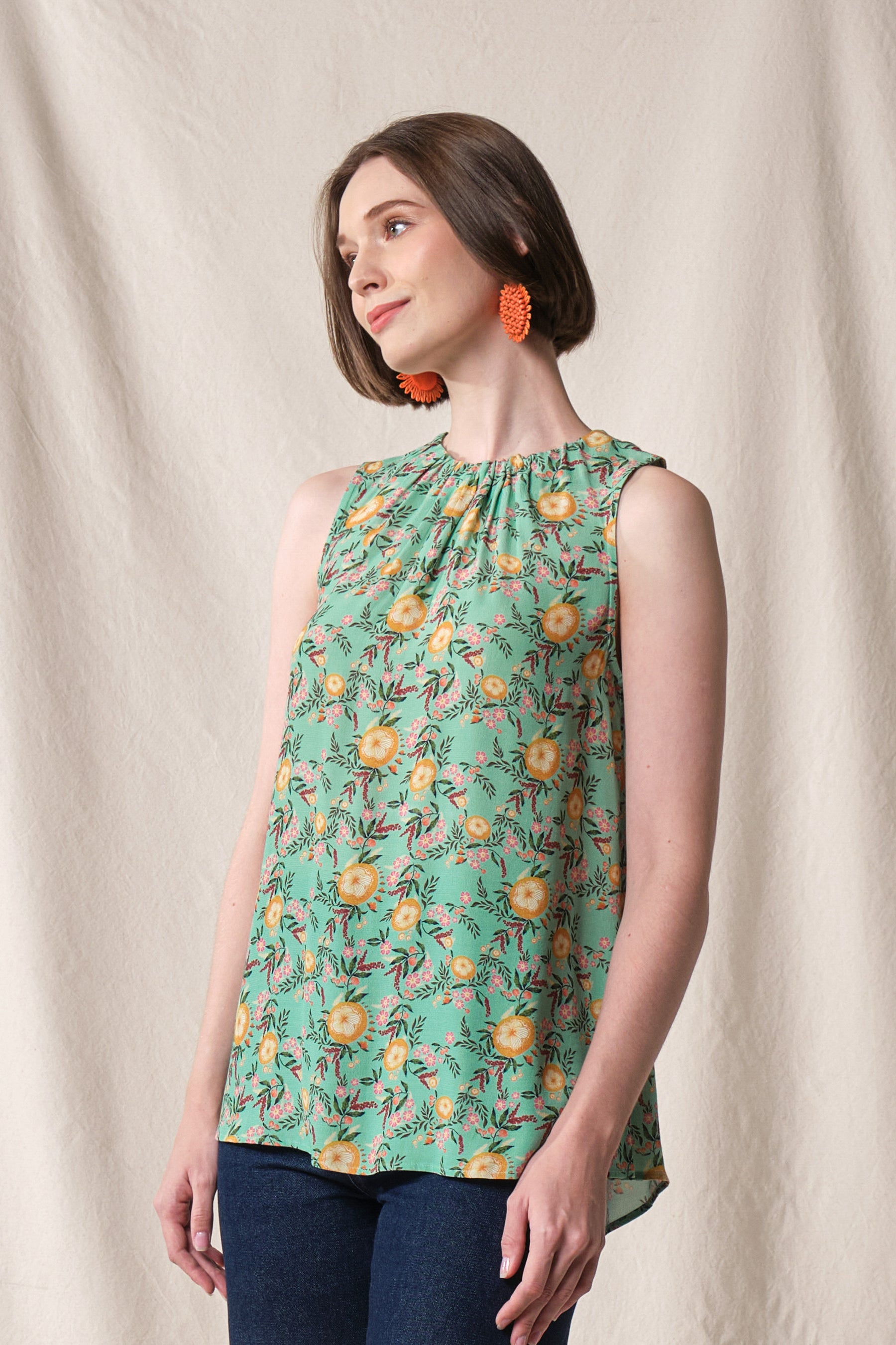 CLAIRE Top in Mint Carica