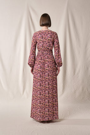 CLARISE Dress in Lilac Celosia