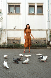 LAUREL Dress in Bronze Rosea