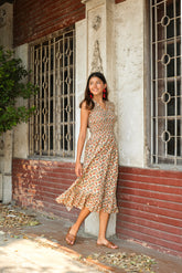 WILLOW Dress in Beige Telang