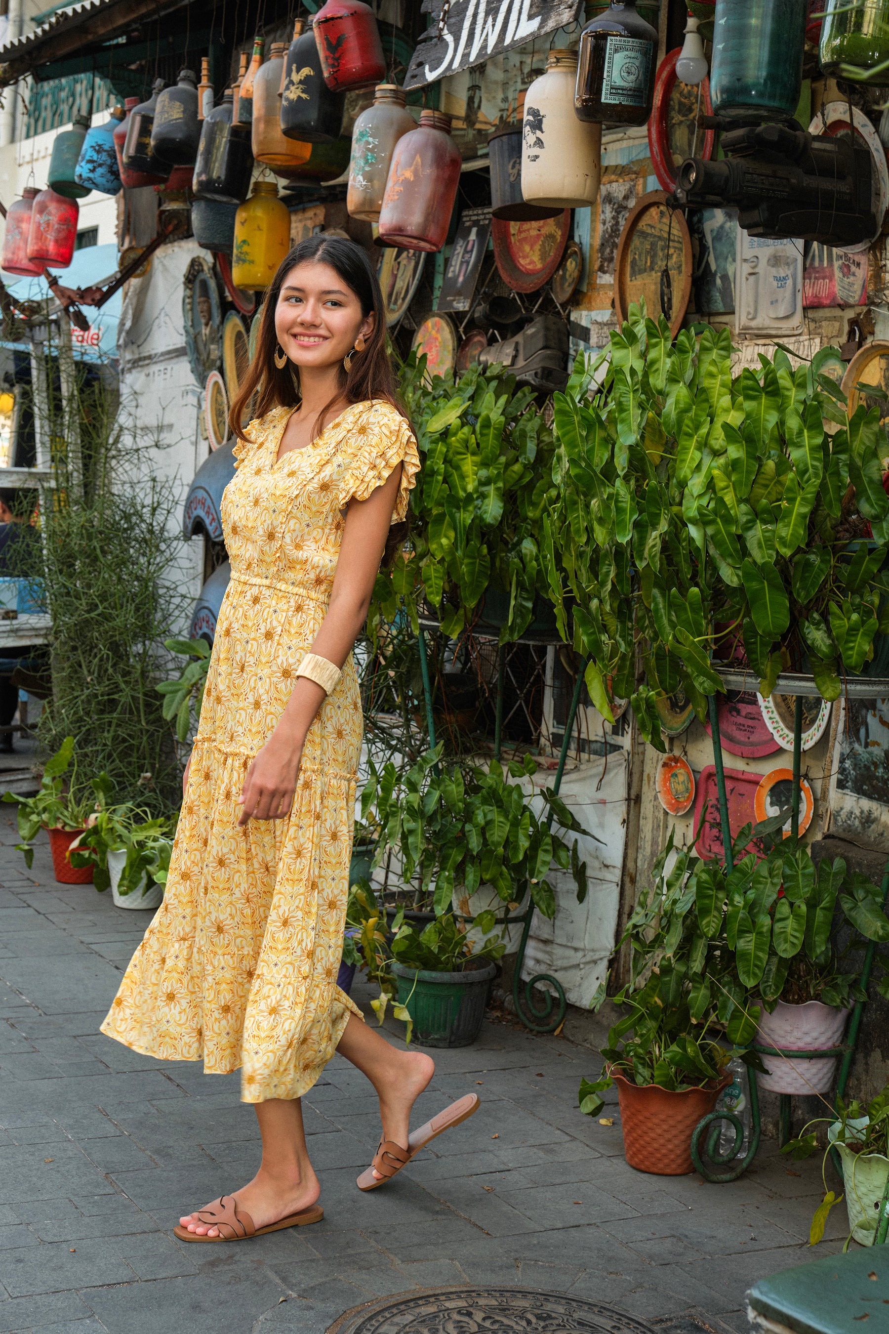 HAIRA Dress in Yellow Mentari