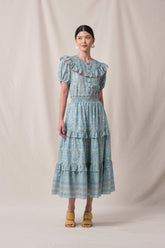 BUNDLING: Daisy Top in Blue Segara and Sandy Skirt in Blue Segara
