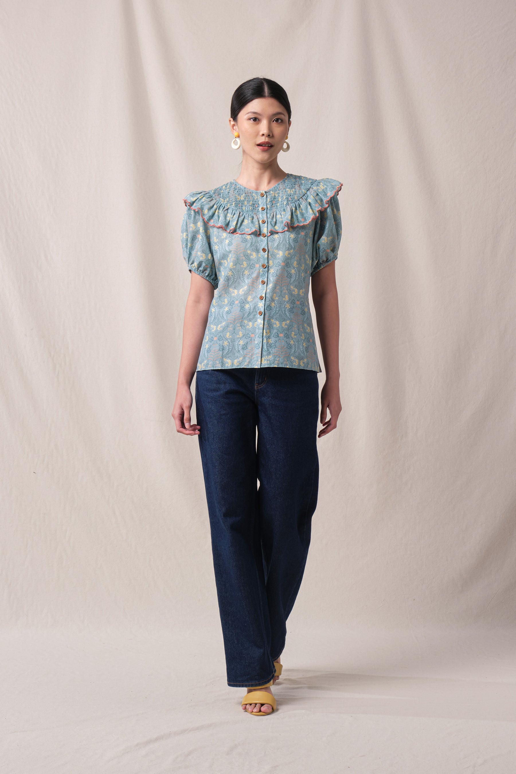 DAISY Top in Blue Segara